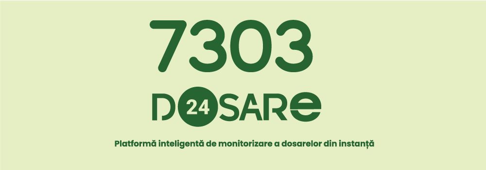 7.303 dosare noi au fost inregistrate in instantele din Romania